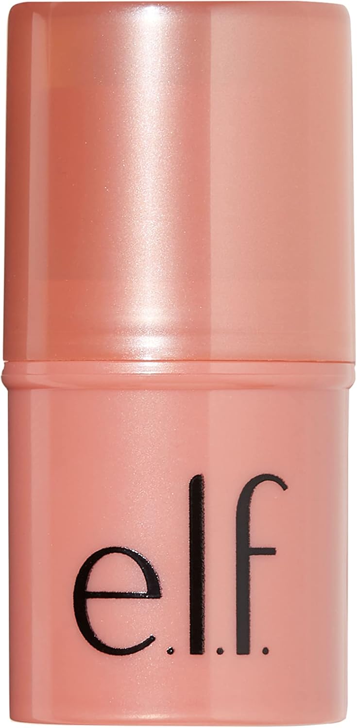 e.l.f. Monochromatic Multi Stick, Luxuriously Creamy & Blendable Colour, For Eyes, Lips & Cheeks, Glistening Peach, 0.155 Oz (4.4g)